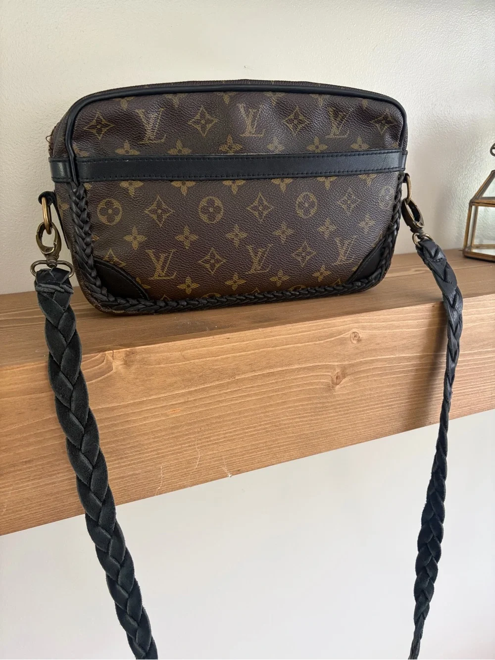 Louis Vuitton Brown & Black Monogram Messenger Bag